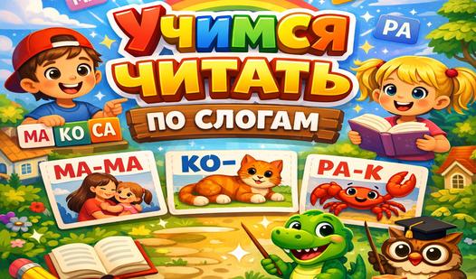 Скриншот игры Учимся Читать по слогам