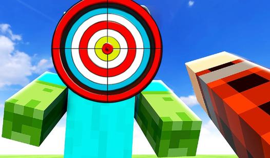 Game Screenshot Nubik is a knife thrower against zombies