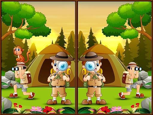 Game Screenshot Spot 5 Differences Camping