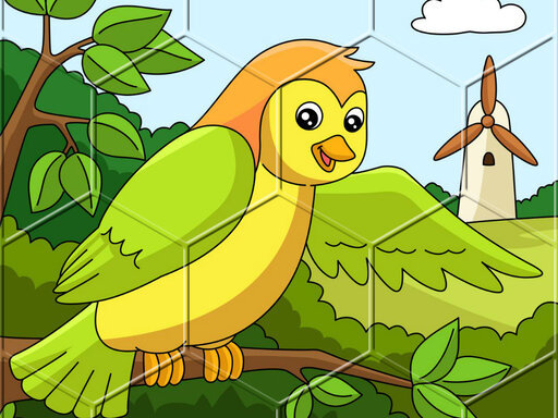 Game Screenshot Birds Hex Jigsaw