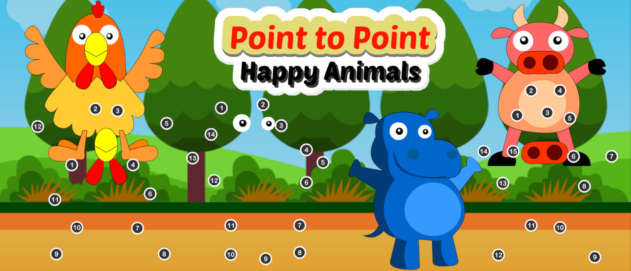 Game Screenshot Point to Point Happy Animals